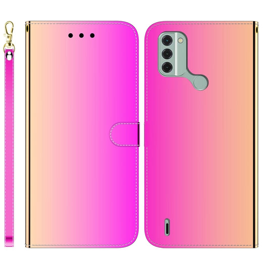 For Nokia C31 Imitated Mirror Surface Leather Phone Case(Gradient Color) - Nokia Cases by buy2fix | Online Shopping UK | buy2fix