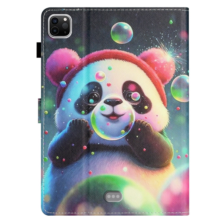 For iPad Pro 11 / Air 4 / Air 5 Coloured Drawing Stitching Smart Leather Tablet Case(Panda) - iPad Pro 11 (2022/2021) Cases by buy2fix | Online Shopping UK | buy2fix