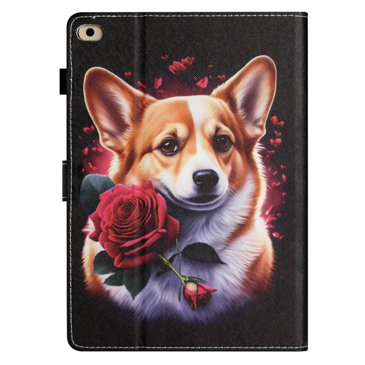 For iPad 9.7 2017&2018/Air 2/Air Coloured Drawing Stitching Smart Leather Tablet Case(Corgi) - iPad 9.7 (2018) & (2017) Cases by buy2fix | Online Shopping UK | buy2fix