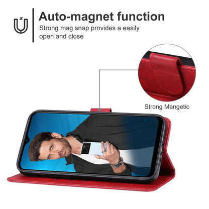 For Itel P40 Leather Phone Case(Red) - More Brand by buy2fix | Online Shopping UK | buy2fix