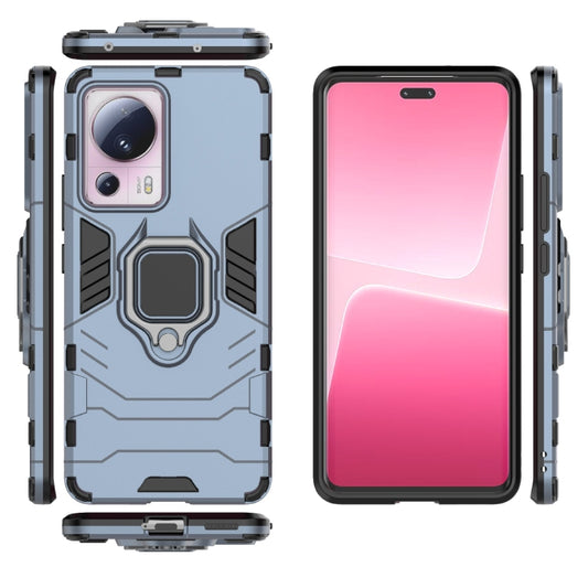 For Xiaomi 13 Lite Magnetic Ring Holder PC + TPU Phone Case(Navy Blue) - Xiaomi Cases by buy2fix | Online Shopping UK | buy2fix