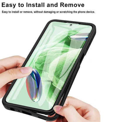 For Xiaomi Redmi Note 12 5G / Poco X5 Acrylic + TPU 360 Degrees Full Coverage Phone Case(Black) by buy2fix