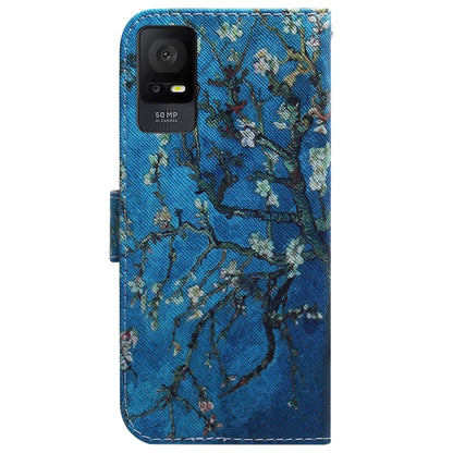 For TCL 408 Coloured Drawing Flip Leather Phone Case(Apricot) - TCL by buy2fix | Online Shopping UK | buy2fix