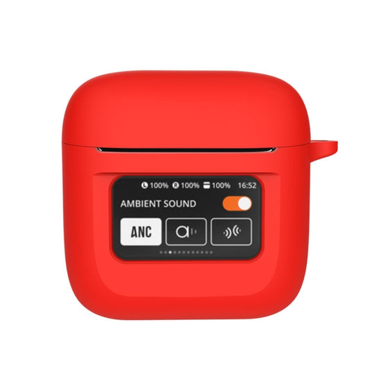 For JBL Tour Pro 2 Silicone Wireless Earphone Protective Case(Red)