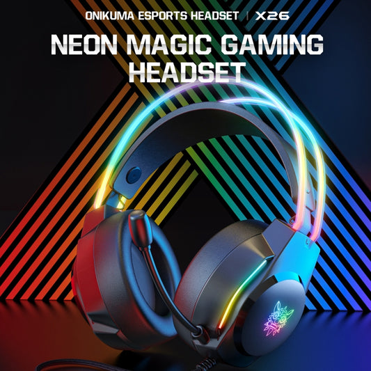 X26 USB+3.5mm RGB Wired Gaming Headset(Black) - Multimedia Headset by buy2fix | Online Shopping UK | buy2fix