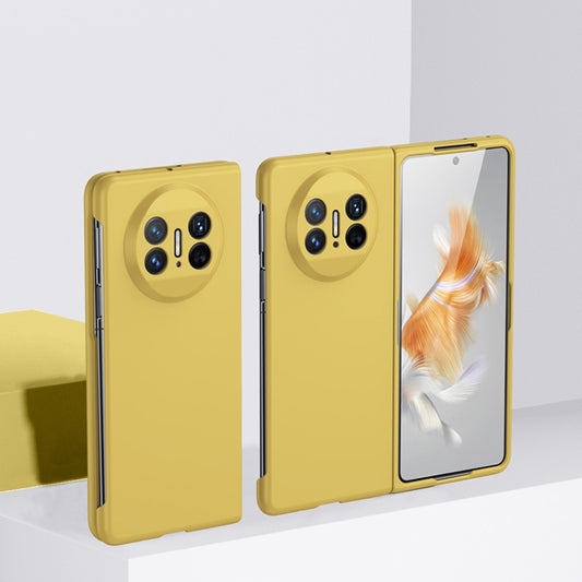 For Huawei Mate X3 Skin-feel Shockproof Full Coverage Phone Case(Yellow) - Huawei Cases by buy2fix | Online Shopping UK | buy2fix