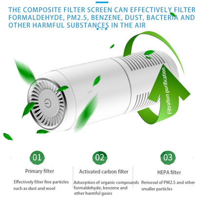 Y-20 Desktop Car Negative Ion Air Purifier(White) - Air Purifier by buy2fix | Online Shopping UK | buy2fix