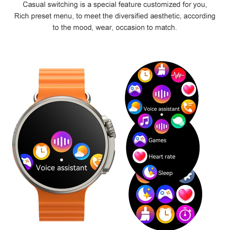 K9 1.39 inch TFT Screen Smart Watch Supports Bluetooth Calling/Health Monitoring(Gold) by buy2fix