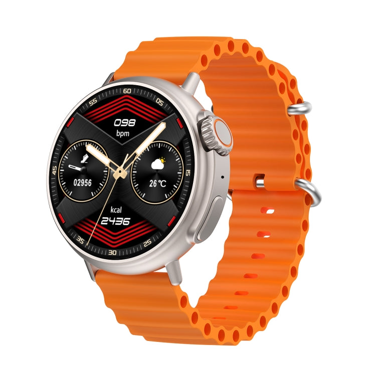 MT30 1.6 inch HD Screen TPU Strap Smart Watch Supports Voice Calls/Blood Oxygen Monitoring(Orange) by buy2fix