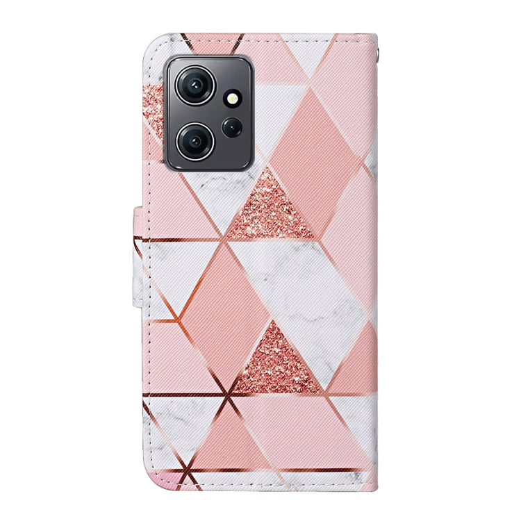 For Xiaomi Redmi Note 12 4G Global Colored Drawing Pattern Flip Leather Phone Case(Marble) by buy2fix