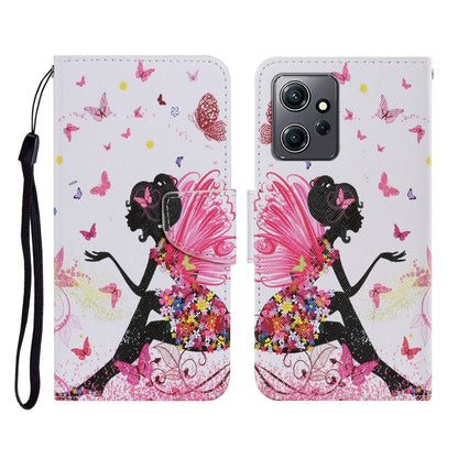 For Xiaomi Redmi Note 12 4G Global Colored Drawing Pattern Flip Leather Phone Case(Dancing Girl) by buy2fix