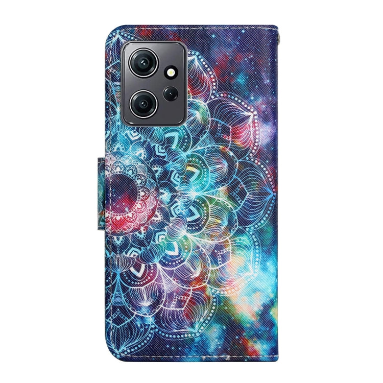 For Xiaomi Redmi Note 12 4G Global Colored Drawing Pattern Flip Leather Phone Case(Star Mandala) by buy2fix