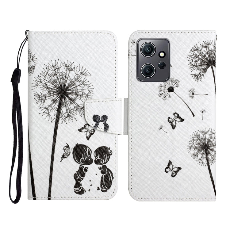 For Xiaomi Redmi Note 12 4G Global Colored Drawing Pattern Flip Leather Phone Case(Dandelion) by buy2fix