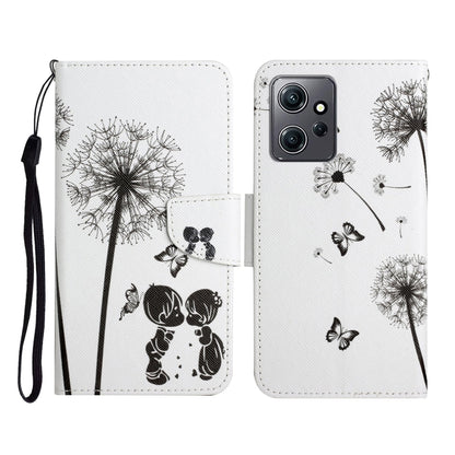 For Xiaomi Redmi Note 12 4G Global Colored Drawing Pattern Flip Leather Phone Case(Dandelion) by buy2fix