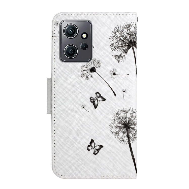 For Xiaomi Redmi Note 12 4G Global Colored Drawing Pattern Flip Leather Phone Case(Dandelion) by buy2fix