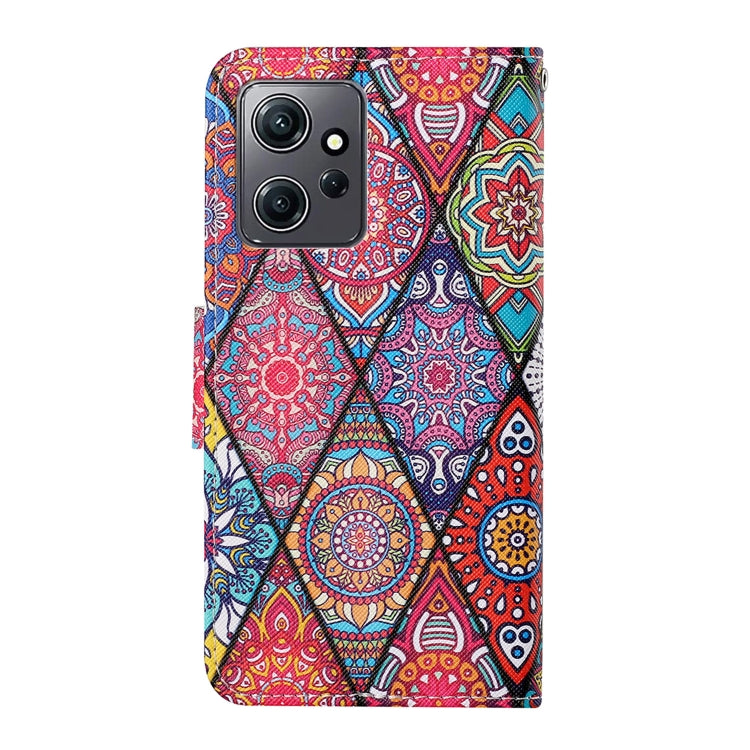 For Xiaomi Redmi Note 12 4G Global Colored Drawing Pattern Flip Leather Phone Case(Diamond Totem) by buy2fix