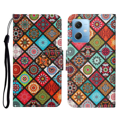 For Xiaomi Redmi Note 12 5G Global/Poco X5 Colored Drawing Pattern Flip Leather Phone Case(Ethnic Style) by buy2fix