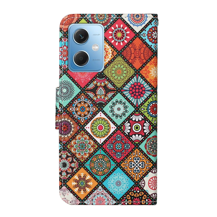 For Xiaomi Redmi Note 12 5G Global/Poco X5 Colored Drawing Pattern Flip Leather Phone Case(Ethnic Style) by buy2fix