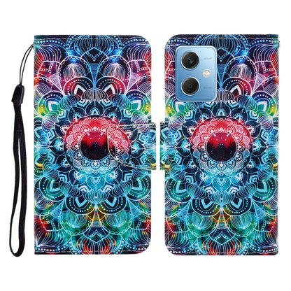 For Xiaomi Redmi Note 12 5G Global/Poco X5 Colored Drawing Pattern Flip Leather Phone Case(Mandala) by buy2fix