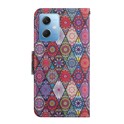 For Xiaomi Redmi Note 12 5G Global/Poco X5 Colored Drawing Pattern Flip Leather Phone Case(Diamond Kaleidoscope) by buy2fix