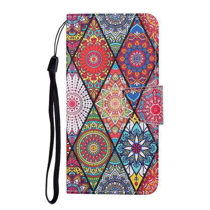 For Xiaomi Redmi Note 12 5G Global/Poco X5 Colored Drawing Pattern Flip Leather Phone Case(Diamond Totem) by buy2fix