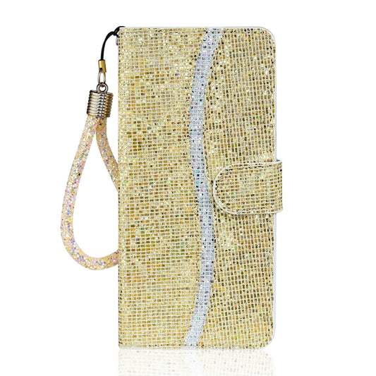 For Samsung Galaxy A34 5G Glitter Powder Filp Leather Phone Case(Gold) by buy2fix