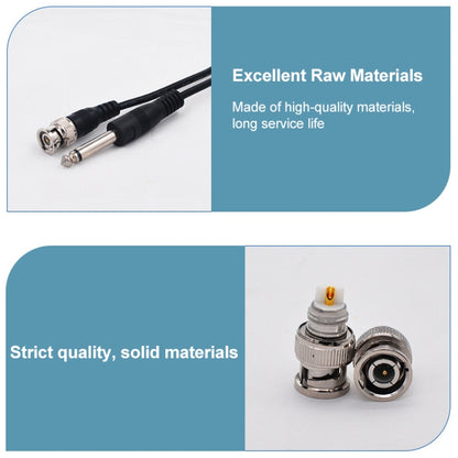 BNC Male To 6.35mm Plug Connection Cable, Length:1m - Cable by buy2fix | Online Shopping UK | buy2fix
