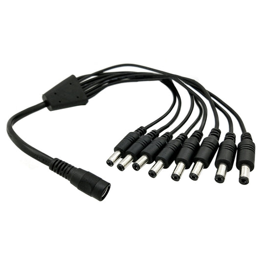 Câble d'extension de connexion d'alimentation DC femelle à DC mâle 8 en 1 de 0,42 m