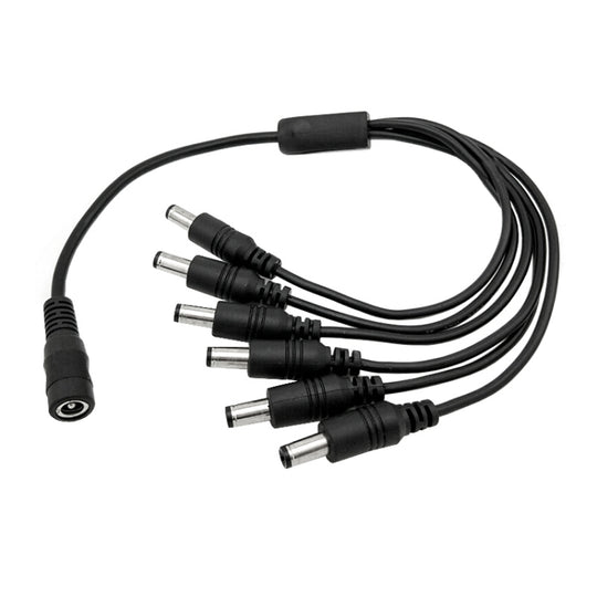 Câble d'extension de connexion d'alimentation DC femelle à DC mâle 6 en 1 de 0,37 m