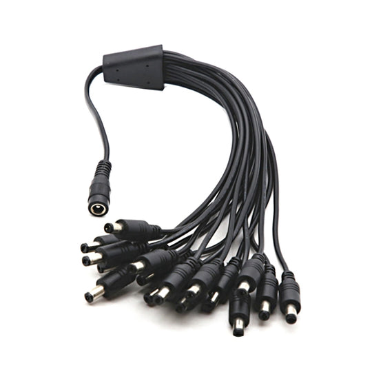 Câble d'extension de connexion d'alimentation DC femelle à DC mâle 16 en 1 de 0,5 m