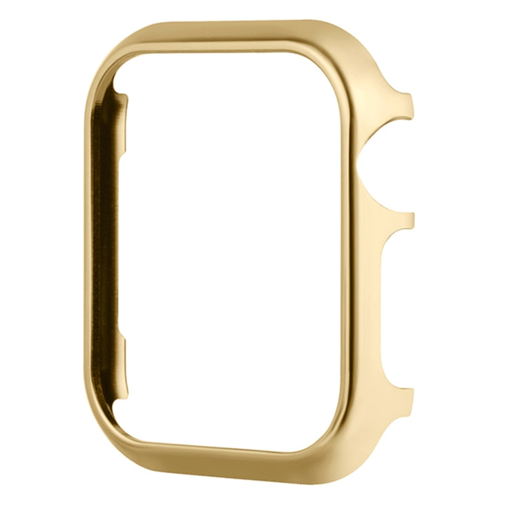 For Apple Watch Series 8&7 41mm Mirror Hollow Watch Protective Case(Gold) - Watch Cases by buy2fix | Online Shopping UK | buy2fix