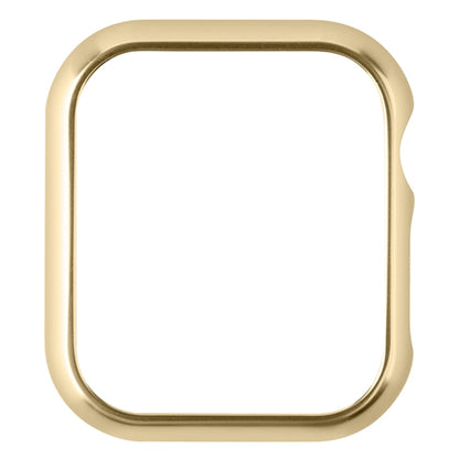 For Apple Watch Series 8&7 41mm Mirror Hollow Watch Protective Case(Gold) - Watch Cases by buy2fix | Online Shopping UK | buy2fix
