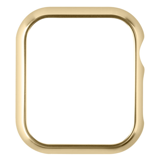 For Apple Watch Series 8&7 41mm Mirror Hollow Watch Protective Case(Gold) - Watch Cases by buy2fix | Online Shopping UK | buy2fix