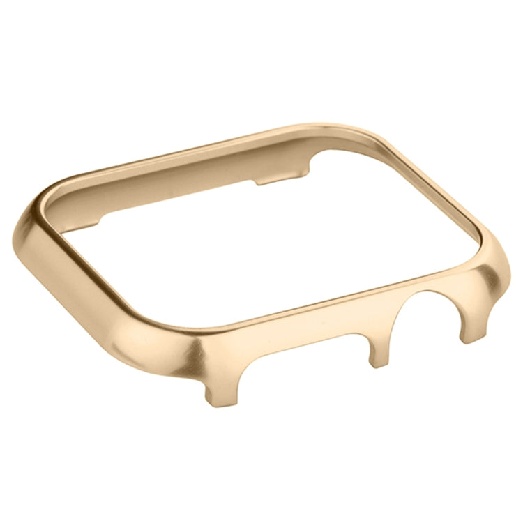 For Apple Watch Series 8&7 41mm Mirror Hollow Watch Protective Case(Gold) - Watch Cases by buy2fix | Online Shopping UK | buy2fix