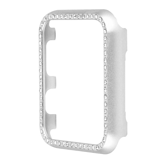 For Apple Watch Series 3&2&1 42mm Aluminum Alloy Diamond Watch Protective Case(Silver) - Watch Cases by buy2fix | Online Shopping UK | buy2fix