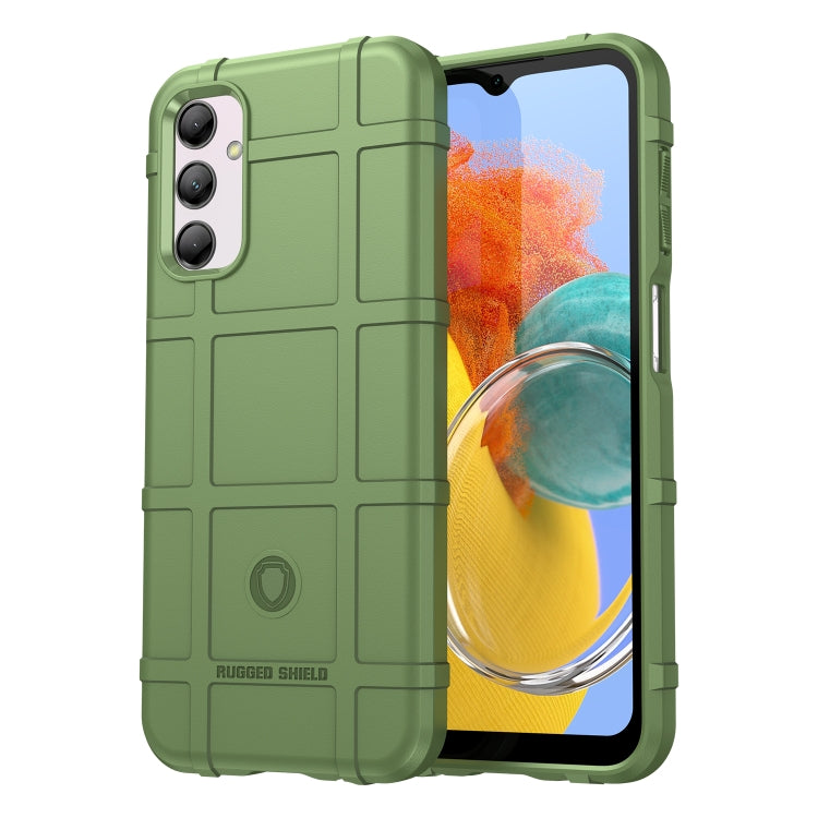For Samsung Galaxy M14 5G Full Coverage Shockproof TPU Phone Case(Green) by buy2fix
