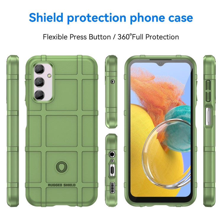 For Samsung Galaxy M14 5G Full Coverage Shockproof TPU Phone Case(Green) by buy2fix