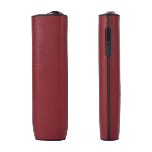 For IQOS ILUMA ONE Leather + TPU Electronic Cigarette Case with Lanyard(Red) - E Cigarette Accessories by buy2fix | Online Shopping UK | buy2fix