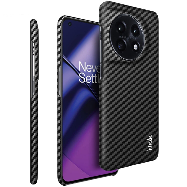 For OnePlus 11 5G imak Ruiyi Series Carbon Fiber PU + PC Phone Case(Black) - OnePlus Cases by imak | Online Shopping UK | buy2fix