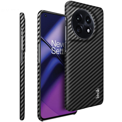 For OnePlus 11 5G imak Ruiyi Series Carbon Fiber PU + PC Phone Case(Black) - OnePlus Cases by imak | Online Shopping UK | buy2fix