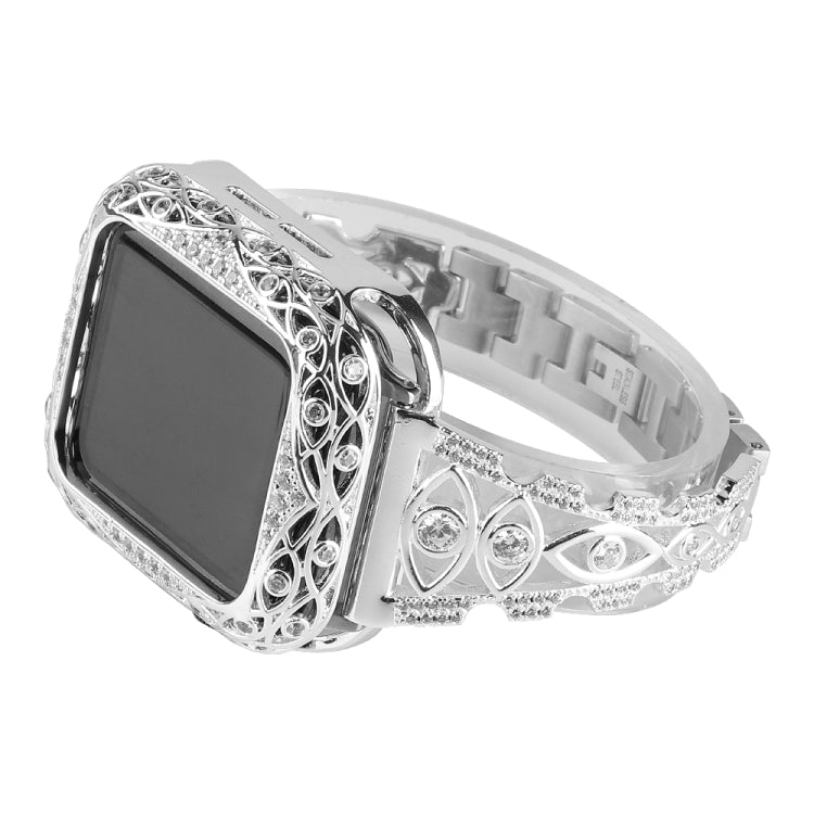 Copper Eye Metal Watch Band For Apple Watch Ultra 49mm&Watch Ultra 2 49mm / Series 9&8&7 45mm / SE 3&SE 2&6&SE&5&4 44mm / 3&2&1 42mm(Silver) by buy2fix