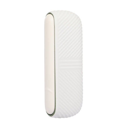 For IQOS ILUMA Silicone Electronic Cigarette Case Charging Compartment With Side Cover(White) - E Cigarette Accessories by buy2fix | Online Shopping UK | buy2fix