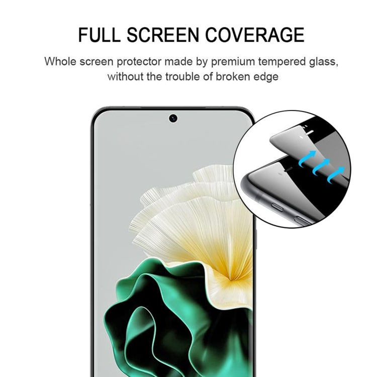 For Huawei P60 / P60 Pro / P60 Art Edge Glue 3D Curved Edge Full Screen Tempered Glass Film by buy2fix