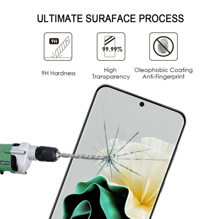 For Huawei P60 / P60 Pro / P60 Art Edge Glue 3D Curved Edge Full Screen Tempered Glass Film by buy2fix