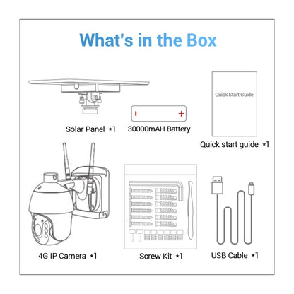 ESCAM QF724 3MP 24h Recording Cloud Storage PT 4G PIR Alarm IP Camera with Solar Panel, AU Signal Bands - Wireless Camera by ESCAM | Online Shopping UK | buy2fix
