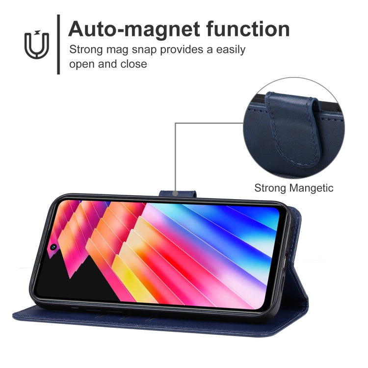 For Infinix Hot 30 Leather Phone Case(Blue) - Infinix Cases by buy2fix | Online Shopping UK | buy2fix