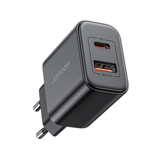 J0YROOM TCF05 20W USB+USB-C/Type-C Fast Charger, Specification:EU Plug(Black) - USB Charger by JOYROOM | Online Shopping UK | buy2fix