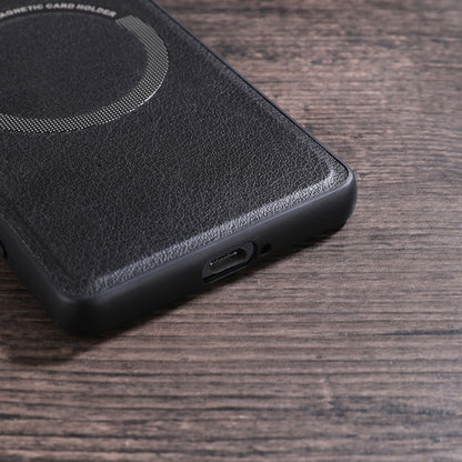 For Sony Xperia 1 IV Cloth Texture PU MagSafe Magnetic Phone Case(Red) by buy2fix