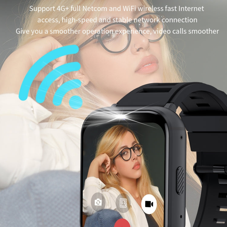 Q668 1.99 inch Screen 4G Smart Watch Android 9.0, Specification:2GB+16GB(Black) by buy2fix
