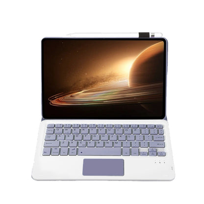 For OPPO Pad 2 11.61 inch 2023 OP13-A Lambskin Texture Ultra-thin Detachable Bluetooth Keyboard Leather Case with Touchpad(Purple) - OPPO Keyboard by buy2fix | Online Shopping UK | buy2fix